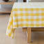 Linen House Revana Yellow Check Tablecloth