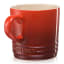 Le Creuset Stoneware Cappuccino Mug, 200ml - Cerise (Cherry)