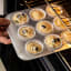 MasterClass Recycled Aluminium Muffin Tin, 9-Cup with muffin dough