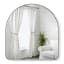 Umbra Hubba Arched Mirror - Metallic Titanium Front View 