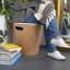 Umbra Woodrow Storage Stool - White & Natural used to sit