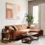 Umbra Bellwood Coffee Table - Walnut In a Living Room Setting 