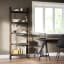 Umbra Bellwood 5 Tier Freestand Shelf - Black & Walnut In A Study Room Setting 