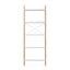 Umbra Bellwood 5 Tier Freestand Shelf - White & Natural Front View 