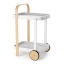 Umbra Bellwood Serving Cart - White & Natural
