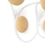 Umbra Dotsy 7 Hook - White & Natural Detail Image 
