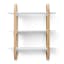 Umbra Bellwood Wall Shelf - White & Natural Front View 