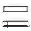 Umbra Cubiko Shower Bin, Set of 2 - Black Front View 