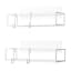 Umbra Cubiko Shower Bin, Set of 2 - White