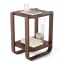 Umbra Bellwood Side Table - Walnut With Product 
