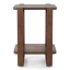 Umbra Bellwood Side Table - Walnut Front View 