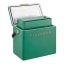 Fieldbar Gin Trunk - Parisian Green showing scale with a 10L Fieldbar cooler box