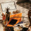 Fieldbar Gin Trunk - Orchard Orange with bottles of champagne