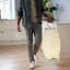Kooduu Synergy Large Wine Cooler Lamp carried with a bottle of wine