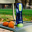 Contigo Swish Autoseal Tritan Bottle, 500ml - Cobalt on a chair with fruits