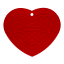Le Creuset Silicone Heart Trivet - Cerise