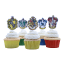 PME Hogwarts Crests Cake Toppers, Pack of 15 on the cupcakes