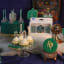 PME Harry Potter Houses Candles, Set of 7 - Slytherin on the table