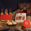 PME Harry Potter Houses Candles, Set of 7 - Gryffindor on the table
