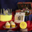PME Harry Potter Houses Candles, Set of 7 - Hufflepuff on the table