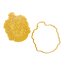 PME Harry Potter Crest Cookie Cutter & Embosser - Hufflepuff Crest angle