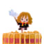 PME Harry Potter Characters Candle - Hermione Granger detail on the cake