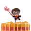PME Harry Potter Characters Candle - Harry Potter detail on a cake