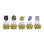PME Harry Potter Houses Cake Toppers, Pack of 15 - Hufflepuff detail on cupcakes