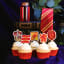 PME Harry Potter Houses Cake Toppers, Pack of 15 - Gryffindor on cupcakes