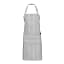 DSA Abigail Marc Stripe Full Bib Apron - Grey angle