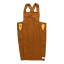 Me Thyme Cross-Over Apron - Tobacco angle with utensils