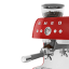 Smeg Retro Manual Espresso Coffee Machine with Grinder - Red detail