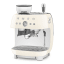 Smeg Retro Manual Espresso Coffee Machine with Grinder - Cream