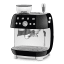 Smeg Retro Manual Espresso Coffee Machine with Grinder - Black