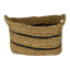 H & S Collection Striped Baskets, Set of 3 angle