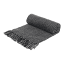 H & S Collection Diamond Shaped Cotton Throw - Black