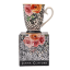 Jenna Clifford Peach Rose Mug, 300ml packaging with a mug