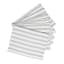 DSA Abigail Mic Stripe Cotton Placemats, Set of 6 - Grey