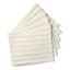 DSA Abigail Mic Stripe Cotton Placemats, Set of 6 - Stone