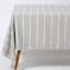 DSA Abigail Marc Grey Stripe Cotton Tablecloth - 6 Seater