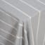 DSA Abigail Marc Grey Stripe Cotton Tablecloth - 6 Seater close up
