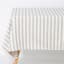 DSA Abigail Mic Grey Stripe Cotton Tablecloth - 6 Seater