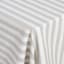 DSA Abigail Mic Grey Stripe Cotton Tablecloth - 6 Seater close up