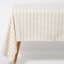 DSA Abigail Mic Stone Stripe Cotton Tablecloth - 12 Seater
