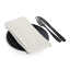 DSA Abigail Marc Stripe Cotton Napkins, Set of 6 - Stone on a plate