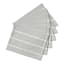 DSA Abigail Marc Stripe Cotton Placemats, Set of 6 - Grey
