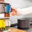 Zuutii Spice Container and Shaker, 300ml - Deep Blue in a spice rack
