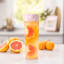 Zuutii Infusion Pitcher, 1.2L - Sakura Pink with citrus fruits