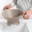 Blim Plus Cosmo Colander - Moka Grey showing scale