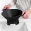 Blim Plus Cosmo Colander - Carbon Black showing scale